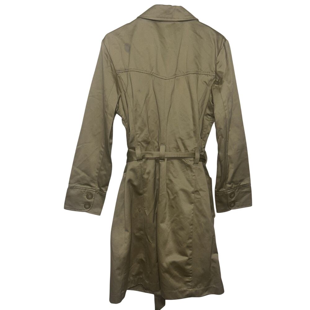 Y2K Old Navy Tan Trench Coat Women’s XL Belt - Picture 2 of 6